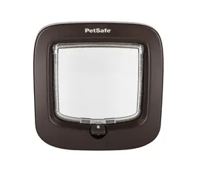 Ręczne drzwiczki PetSafe DeLuxe dla psów i kotów brązowe / do 8 kg / 219 mm x 210 mm