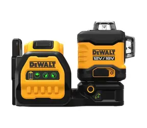 DeWalt DCE089D1G18 / Laser krzyżowy z zieloną wiązką / 18 V / 2,0 Ah / ładowarka / walizka