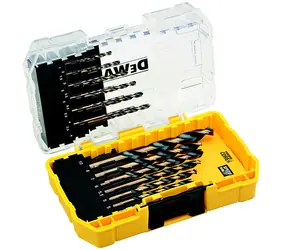 DeWalt DT70728 / Zestaw wierteł do metalu Black&Gold / 1-10 mm / 19 szt 