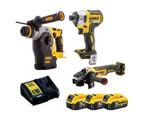 DeWalt DCK305P3T / Akumulator DeWalt DCH273 + DCF887 + DCG405 / 3x Aku 5.0Ah / 2x obudowa / ładowarka