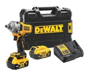DeWalt DCF891P2T / Zakrętarka udarowa akumulatorowa 1/2" / 18V / 2000 obr./min / 813 Nm / walizka / 2x 5,0Ah / ładowarka