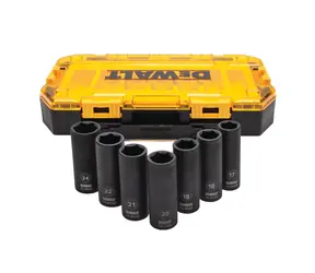 DeWalt DWMT74737 Zestaw 7 przedłużonych nasadek udarowych 1/2" / 17-24mm