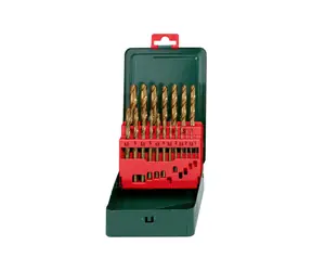 Metabo 627156000 Wiertło do metalu / HSS-TIN / 19 szt. / 1-10 mm