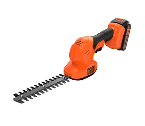 Black&Decker BDBCSS18D1 / Akumulatorowe nożyce do trawy i krzewów / 18V / 1x 2Ah / Długość ostrza 20cm
