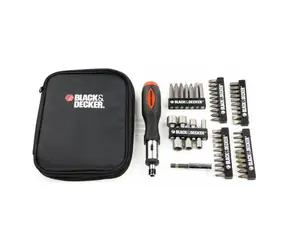 Black&Decker A7104 / Zestaw bitów z wkrętakiem / 56 szt 