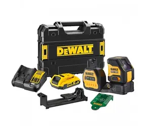 DeWalt DCE088D1G18 / Urządzenie poziomujące / Zasięg 50m / Dokładność: 3 mm / akcesoria