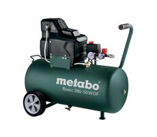Metabo BASIC 280-50 W OF / Kompresor bezolejowy / 1700W / 50L / Ciśnienie 8 bar / 140 l/min