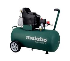 Metabo BASIC 250-50 W / Kompresor oleju / 1500W / 50L / Ciśnienie 8 bar / 110 l/min