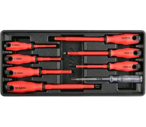 YATO YT-55462 / Wkładka gniazdowa - zestaw wkrętaków dla elektryków / 1000V / 8 szt