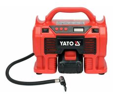 YATO YT-23247 / Kompresor akumulatorowy bezolejowy / 60W / Ciśnienie 11 bar / 21 L na minutę / 18V / 3.0Ah 