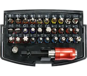YATO YT-04622 / Zestaw bitów z adapterem 1/4" 32 szt.