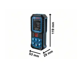 BOSCH GLM 50-22 Professional / Dalmierz laserowy / Zasięg do: 50 m / 2x 1,5 V LR6 (AA)