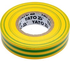 YATO YT-81593 / Taśma izolacyjna dla elektryków PVC 15mm / 20m / żółto-zielona
