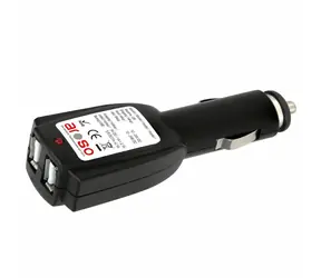Redukcja / adapter Aroso 20.211 12/24V 2x USB na gniazdo zapalniczki 12V - 1x 2,1A / 1x 1A