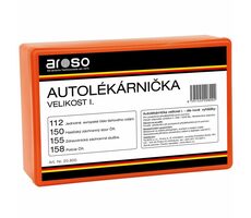 Apteczka samochodowa Aroso do udzielania pierwszej pomocy przedmedycznej - plastik