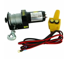 Wciągarka / krążek elektryczny Carpoint 12V 1000kg - z liną stalową 15m i pilotem