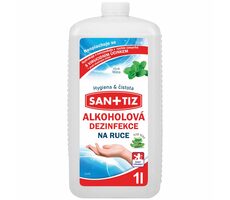 Sanitiz Alkoholowy płyn do dezynfekcji rąk 1l - perfumy miętowe / zawiera Aloe Vera