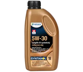 Velvana Syntetyczny olej silnikowy Syntanol 5W-30 Longlife III 1l