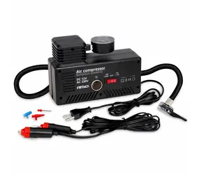 Aroso 20.247 Sprężarka powietrza 230V/12V 7bar / 100PSI - gniazdo zapalniczki 12V DC / przetwornica napięcia 230V-12V