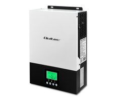 Stacja ładowania solarnego Qoltec 53876 27V czarno - biała / 3KVA / 2,4kW / 80A / wyświetlacz LCD