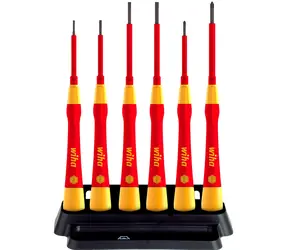 Wiha 42989 Zestaw wkrętaków precyzyjnych PicoFinish Electric / 6 wkrętaków / Phillips / płaski