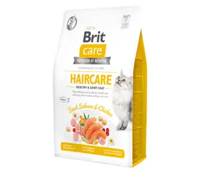 Brit Care Cat Grain-Free Haircare Zdrowa i błyszcząca sierść 2 kg / Kompletna karma dla dorosłych kotów o wymagającej pielęgnacji sierści
