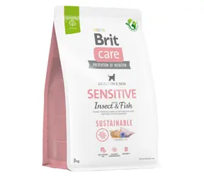 Brit Care Dog Sustainable Sensitive Insect & Fish 3 kg / Kompletna karma dla psów / dla wrażliwych psów i psów z nietolerancją