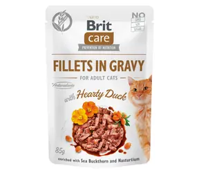 Brit Care Filety dla kota w sosie z pożywną kaczką 85 g / Saszetki dla kotów