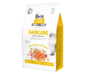 Brit Care Cat Grain-Free Haircare Zdrowa i błyszcząca sierść 400 g / Kompletna karma dla dorosłych kotów o wymagającej pielęgnacji sierści