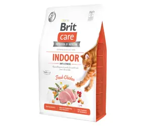 Brit Care Cat Grain Free Indoor Anti-stres 400 g / Kompletna karma dla dorosłych kotów od 12 miesiąca życia