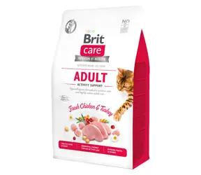 Brit Care Cat, bezzbożowe wsparcie aktywności dla dorosłych 400 g / Kompletna karma dla kotów dorosłych i wychodzących na zewnątrz