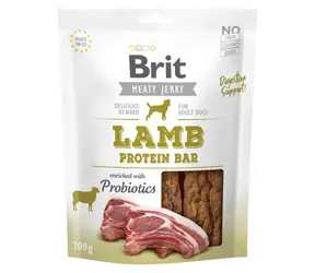 Brit Jerky -Baton proteinowy z jagnięciny 200 g / Przysmaki z suszonego mięsa