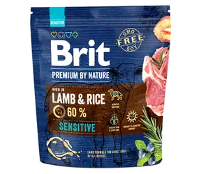 Brit Premium by Nature Sensitive Lamb 1 kg / Kompletna karma dla psów / dla psów z wrażliwym układem trawiennym