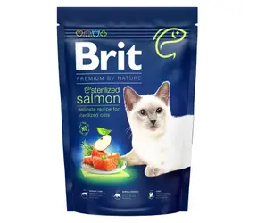 Brit Premium od Nature Cat. Łosoś Sterylizowany 1,5 kg / Kompletna karma premium dla kotów / kotów wykastrowanych