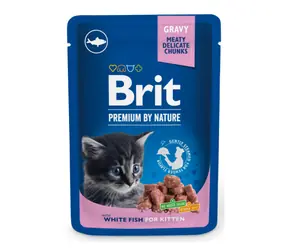 Brit Premium Cat Pouchs with Fish Kitten 100 g / Saszetki dla kotów