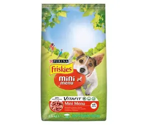 PURINA Friskies mini menu - wołowina i zboże / granulat dla dorosłych małych psów / 1,5 kg