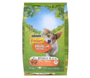 PURINA Friskies mini menu - kurczak i zboże / granulat dla dorosłych małych psów / 1,5 kg