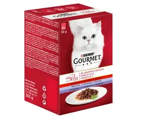 PURINA GOURMET Mon Petit Meat Mix - Tuńczyk w soku 6x 50 g / Saszetki dla kotów