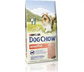PURINA Dog Chow Adult Sensitive Łosoś i Ryż 14 kg / dla dorosłych psów / z łososiem / wrażliwą skórą i trawieniem