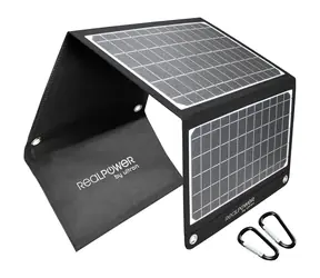 RealPower SP-22E / Panel słoneczny / 22W / USB-A i USB-C / IPX5