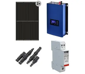 Solarmi GridFree 1000M / Kompletny zestaw elektrowni słonecznej / Falownik GTIL 1kW z ogranicznikiem / Panel słoneczny 2x 480Wp