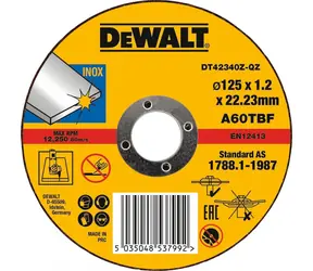 DeWalt DT42340TZ / Tarcza do szlifierki kątowej / 125 mm / M14 / do metali
