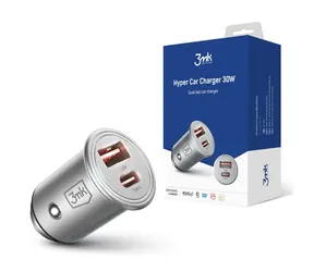 Zasilacz samochodowy 3mk Hyper CL (30W) / 30W / 1x USB + 1x USB - C 