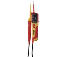 Wiha 45217 Tester napięcia i ciągłości obwodu / 0,5-1000 V AC / CAT IV / Zasilanie: 2x AAA
