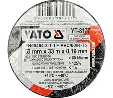 YATO YT-8177 / Taśma izolacyjna 55 x 0,19 mm x 33 m czarna