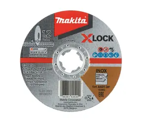 Makita E-00418 Tarcza tnąca do stali nierdzewnej X-LOCK 125x1,2mm