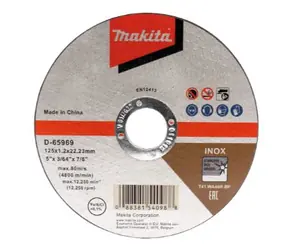 Makita D-65969 Tarcza tnąca do stali nierdzewnej 125x1,0x22,23mm