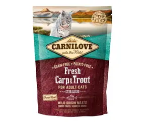 Carnilove Cat Fresh Karp i Pstrąg Sterylizowane 0,4kg / Granulat dla kotów / dla dorosłych kotów