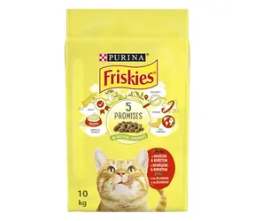 Friskies Adult mięso i warzywa 10 kg / Granulat dla kotów / dla dorosłych kotów