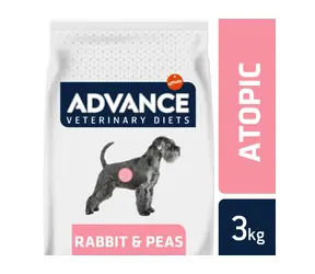 ADVANCE-VD Dog Avet Dog Atopic MED/MAX królik 3kg / Granulat dla psów 